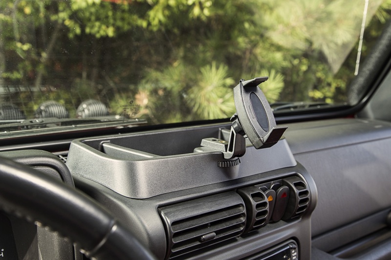 Jeep Wrangler Interior Dash Kit - Rugged Ridge - Dash Multi-Mount w/Phone Holder - `97-`06